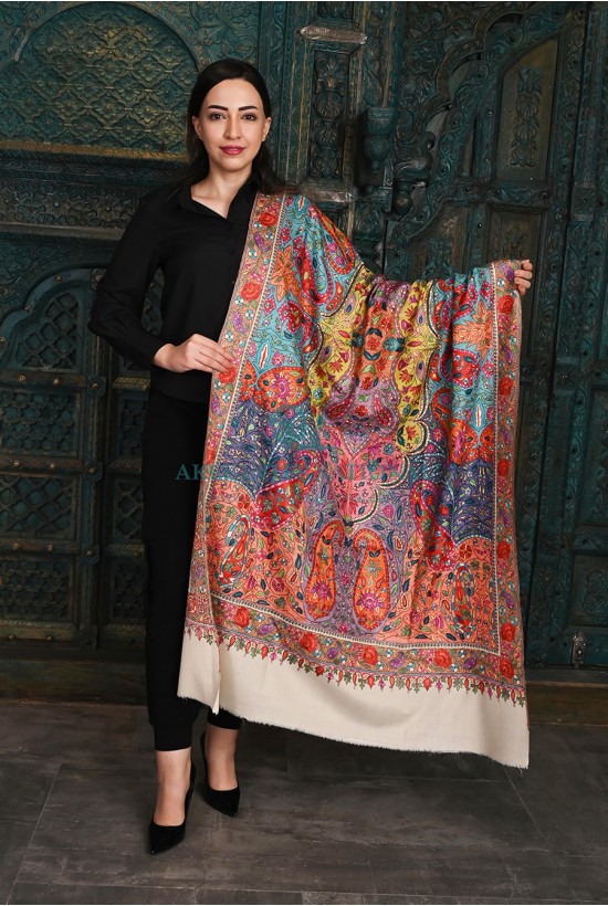 Pashmina Hand Embroidered Shawls