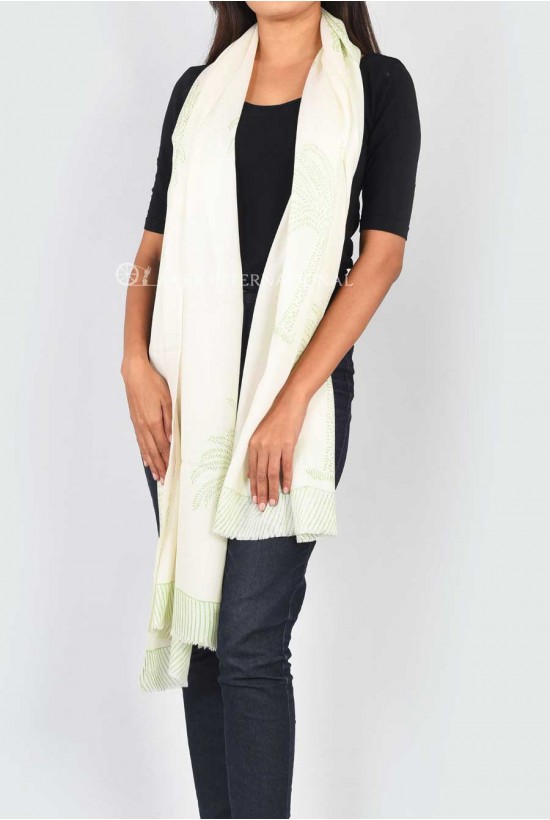 Himalayan Wool Block Printed Scarfs