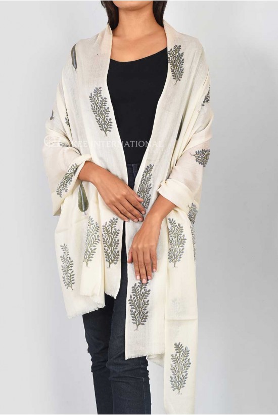 Himalayan Wool Block Printed Scarfs