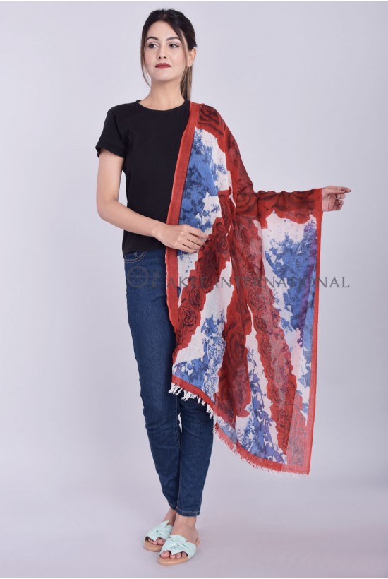 Wool Designer Printed Scarfs