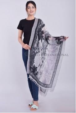 Wool Designer Printed Scarfs