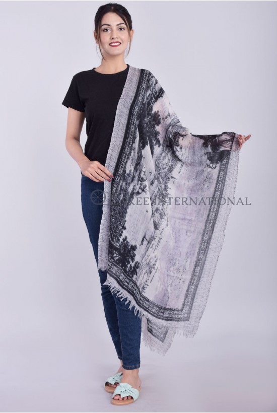Wool Designer Printed Scarfs
