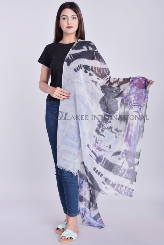 Wool Designer Printed Scarfs